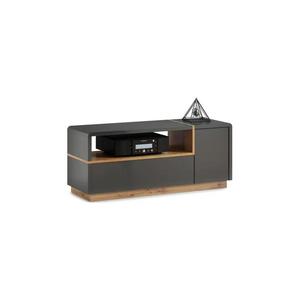 Mazzoni Televízny stolík FRED antracit/dub artisan vyobraziť