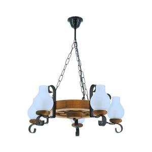 Exodus Lighting Srl Luster na reťazi ROATA 5xE14/40W/230V pr. 30 cm buk - FSC certifikované vyobraziť