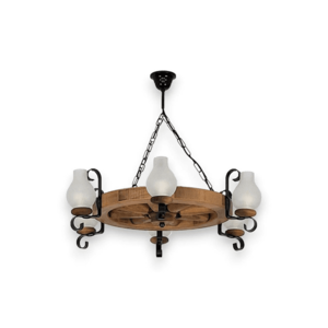 Exodus Lighting Srl Luster na reťazi ROATA 6xE14/40W/230V pr. 70 cm buk - FSC certifikované vyobraziť
