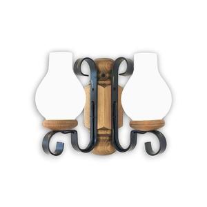 Exodus Lighting Srl Nástenné svietidlo RUSTIC 2xE14/40W/230V buk - FSC certifikované vyobraziť