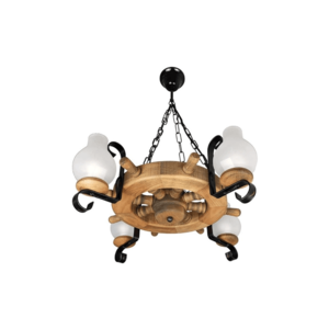 Exodus Lighting Srl Luster na reťazi TIMONA 4xE14/40W/230V buk - FSC certifikované vyobraziť