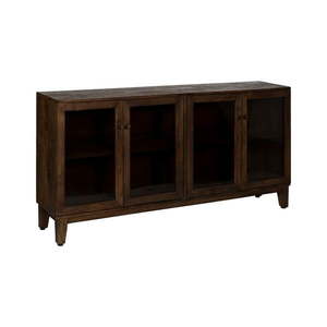 Hnedá vitrína z mangového dreva 180x87x35 cm Ravi – Ixia vyobraziť