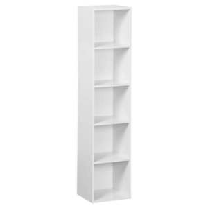Biela knižnica 30x24x132 cm Cube – Casa Selección vyobraziť