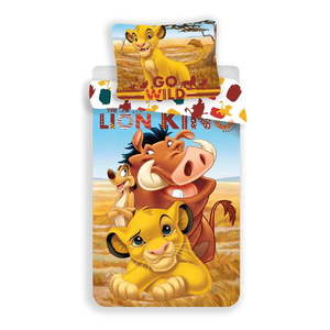 Bavlnená detská obliečka na jednolôžko 140x200 cm Lion King – Jerry Fabrics vyobraziť