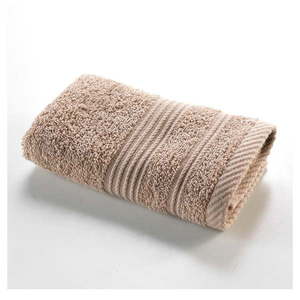 Svetlohnedý froté bavlnený uterák 30x50 cm Tendresse – douceur d'intérieur vyobraziť