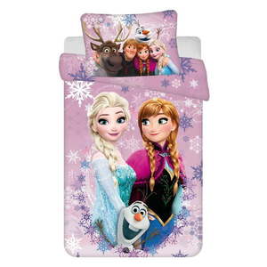 Bavlnená detská obliečka do postieľky 100x135 cm Frozen "Purple" – Jerry Fabrics vyobraziť