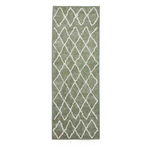 Zelený prateľný behúň 76x230 cm Coral Green – Think Rugs vyobraziť