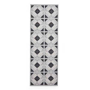 Prateľný behúň vo svetlo a tmavosivej farbe 76x230 cm Victoria Light – Think Rugs vyobraziť