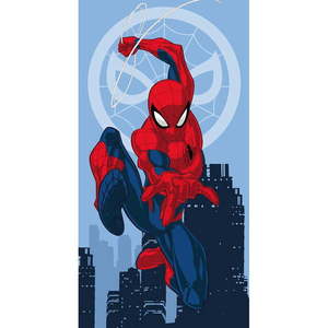 Červená/modrá bavlnená detská osuška 70x140 cm Spider-man "Jump" – Jerry Fabrics vyobraziť
