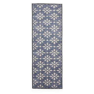 Tmavomodrý prateľný behúň 61x170 cm Coral Blue – Think Rugs vyobraziť