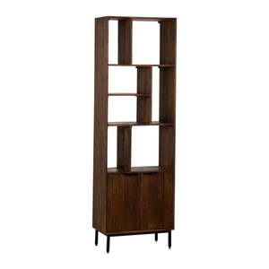 Hnedá knižnica z mangového dreva 60x190x30 cm Sagara – Ixia vyobraziť