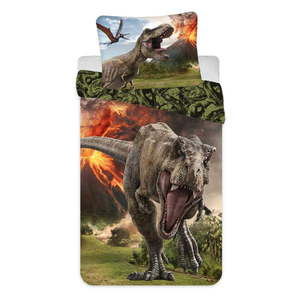 Bavlnená detská obliečka na jednolôžko 140x200 cm Jurassic World "Volcano" – Jerry Fabrics vyobraziť