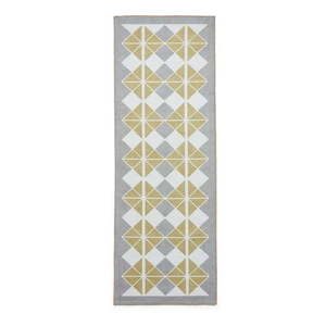 Žlto-sivý prateľný behúň 61x170 cm Victoria Yellow – Think Rugs vyobraziť