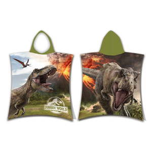 Bavlnené detské pončo veľkosť 3-8 rokov Jurassic World "Volcano" – Jerry Fabrics vyobraziť
