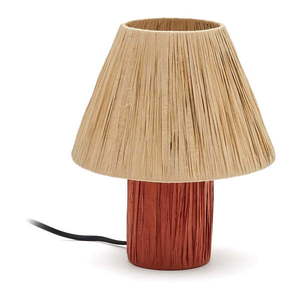 Stolová lampa v prírodnej farbe/terakotová (výška 25 cm) Pulmi – Kave Home vyobraziť