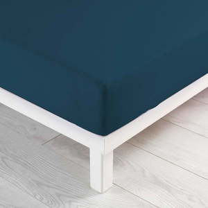 Tmavomodrá napínacia džersejová plachta 90x190 cm Jersy – douceur d'intérieur vyobraziť