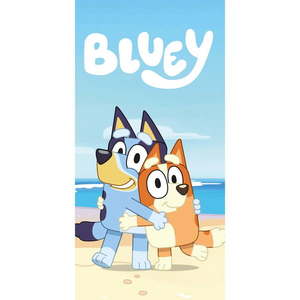 Modrá/béžová bavlnená detská osuška 70x140 cm Bluey "Beach" – Jerry Fabrics vyobraziť