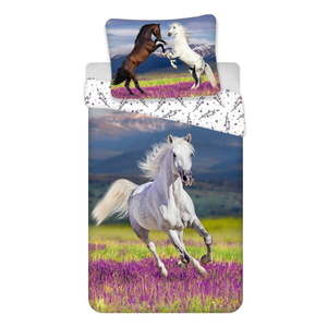 Bavlnená detská obliečka na jednolôžko 140x200 cm Horse "Meadow" – Jerry Fabrics vyobraziť