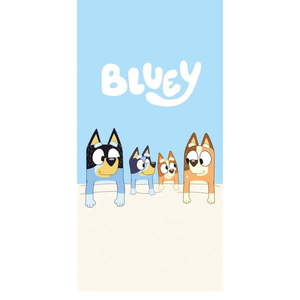 Modrá/béžová bavlnená detská osuška 70x140 cm Bluey – Jerry Fabrics vyobraziť