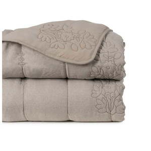 Taupe prešívaný pléd 180x260 cm – Ixia vyobraziť