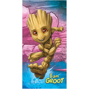 Bavlnená detská osuška 70x140 cm Groot "I am groot" – Jerry Fabrics vyobraziť
