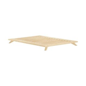 Dvojlôžková posteľ z borovicového dreva s roštom 180x200 cm Senza – Karup Design vyobraziť