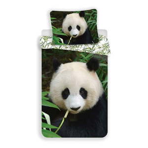 Bavlnená detská obliečka na jednolôžko 140x200 cm Panda – Jerry Fabrics vyobraziť