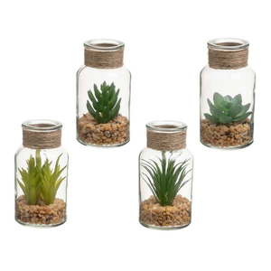 Umelé rastliny v súprave 4 ks (výška 12 cm) Cactus – Casa Selección vyobraziť