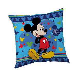 Fleecový detský vankúšik 40x40 cm Mickey "Blue" – Jerry Fabrics vyobraziť