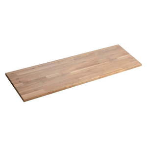 Doska pod umývadlo z dubového dreva v prírodnej farbe 121x46 cm Woody – Sapho vyobraziť