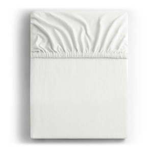 Biela napínacia plachta jersey 220x200 cm Amber – Restilo vyobraziť