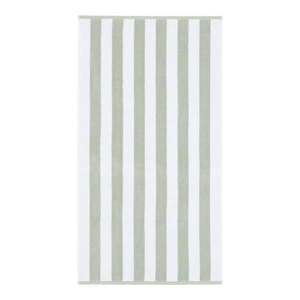 Biely/sivý bavlnený uterák 50x85 cm Stripe Jacquard – Bianca vyobraziť