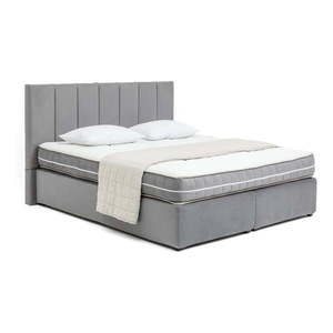 Sivá boxspring posteľ 160x200 cm Olia Bold Line – Bonami Selection vyobraziť