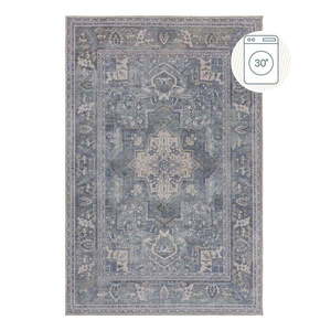 Zelený umývateľný koberec s prímesou recyklovaných vlákien 160x230 cm Windsor – Flair Rugs vyobraziť