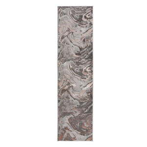 Sivo-béžový behúň 80x300 cm Marbled – Flair Rugs vyobraziť