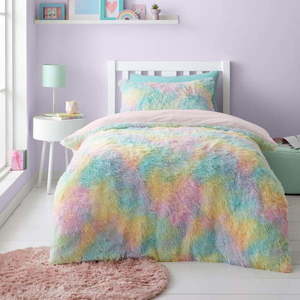 Detské obliečky na dvojlôžko z mikroplyšu 200x200 cm Rainbow Cuddly – ​​Catherine Lansfield vyobraziť