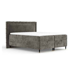Tmavosivá boxspring posteľ s úložným priestorom 180x200 cm Voyage – Maison de Rêve vyobraziť