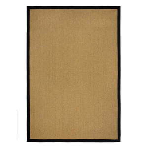 Vnútorný a vonkajší koberec v čiernej a svetlohnedej farbe 120x170 cm Sisal Look – Flair Rugs vyobraziť