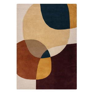 Fialový ručne tkaný vlnený koberec 200x290 cm Glow Purple Multi – Flair Rugs vyobraziť