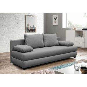 P & B ROZKLADACIA POHOVKA, textil, sivá vyobraziť