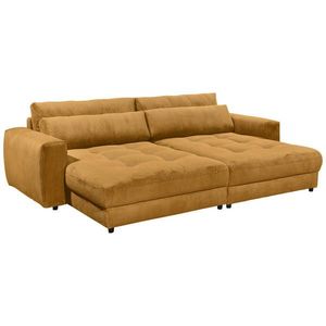 MID.YOU VEĽKÁ POHOVKA, textil, kompozitné drevo, žltá vyobraziť