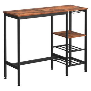 Boxxx BAROVÝ STÔL, čierna, tmavohnedá, 110/40/90 cm vyobraziť