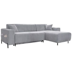MID.YOU ROHOVÁ SEDACIA SÚPRAVA, textil, svetlosivá vyobraziť