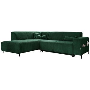 MID.YOU ROHOVÁ SEDACIA SÚPRAVA, textil, tmavozelená vyobraziť