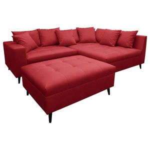 MID.YOU ROHOVÁ SEDACIA SÚPRAVA, textil, červená vyobraziť