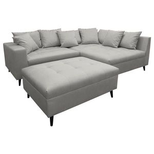 MID.YOU ROHOVÁ SEDACIA SÚPRAVA, textil, sivá vyobraziť