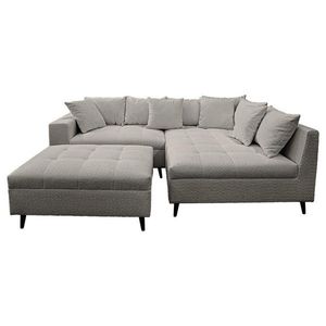 MID.YOU ROHOVÁ SEDACIA SÚPRAVA, textil, tmavosivá vyobraziť