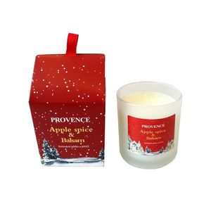 Provence VIANOČNÁ SVIEČKA V MATNOM BIELOM SKLE 7X8CM 135G ČIERNA vyobraziť