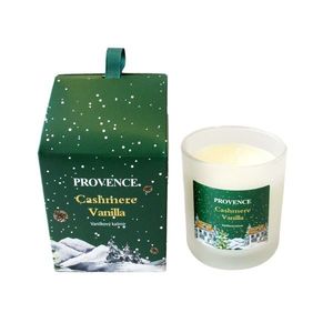 Provence VIANOČNÁ SVIEČKA V MATNOM BIELOM SKLE 7X8CM 135G ZELENÁ vyobraziť