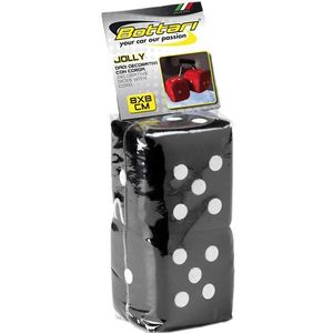 Dekorácia kocky Jolly čierne 8x8 cm 2 ks vyobraziť